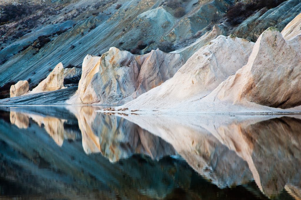 Reflections of rock formations